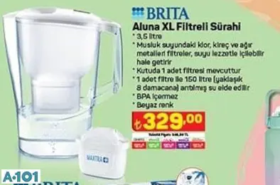 BRİTA ALUNA COOL FİLTRELİ SÜRAHİ BRİTA ALUNA COOL FİLTRELİ SÜRAHİ
